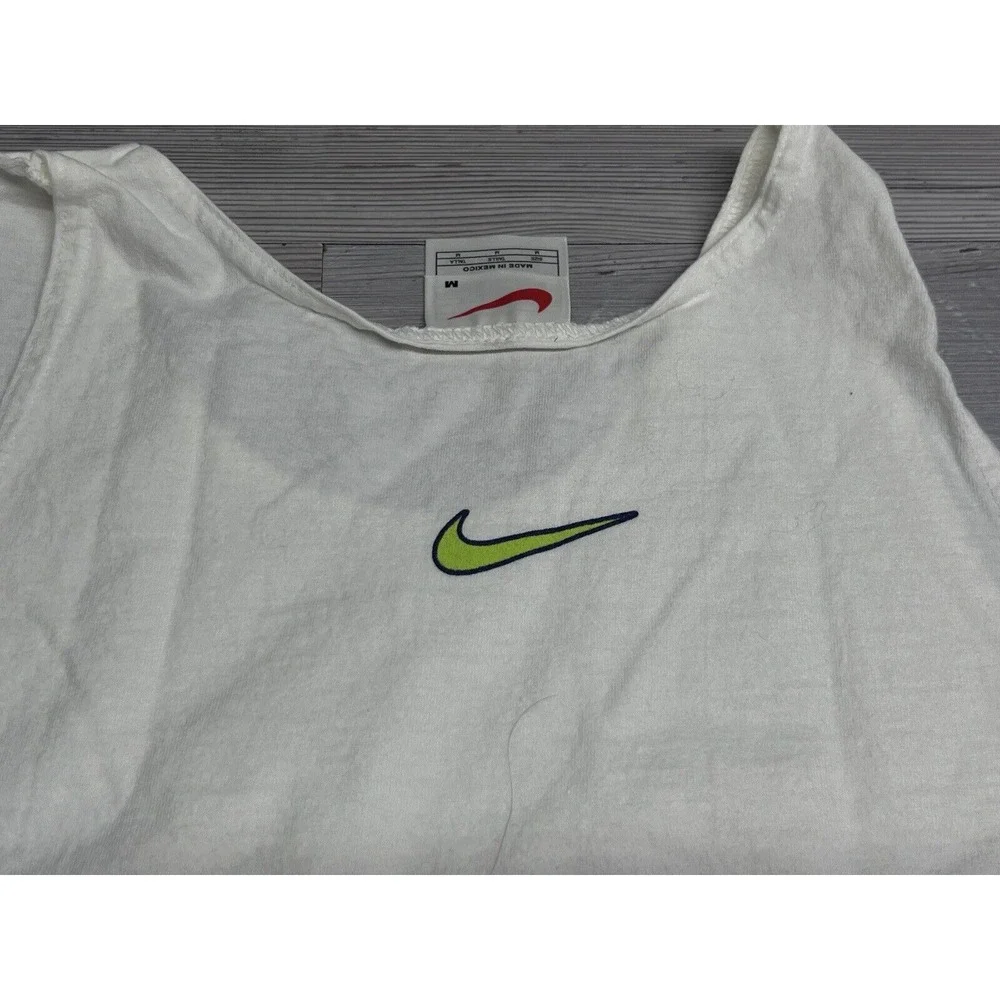 Vintage Nike Tank Top Just Do It Sleeveless T-Shirt Size M Cyber‎ Y2K Sporty Tee